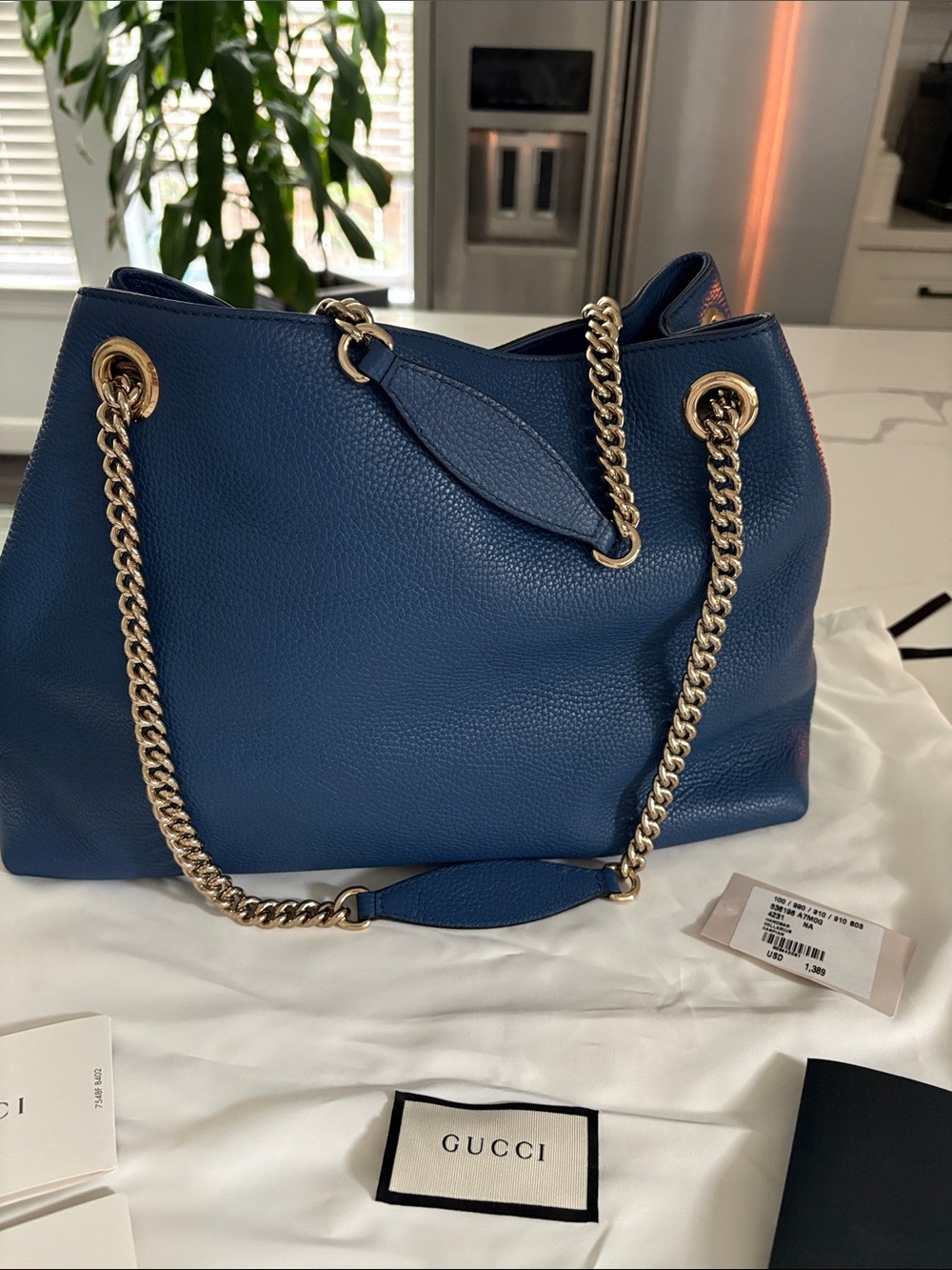 Gucci Soho Disco Shoulder Bag - Blue - Picture 5 of 16